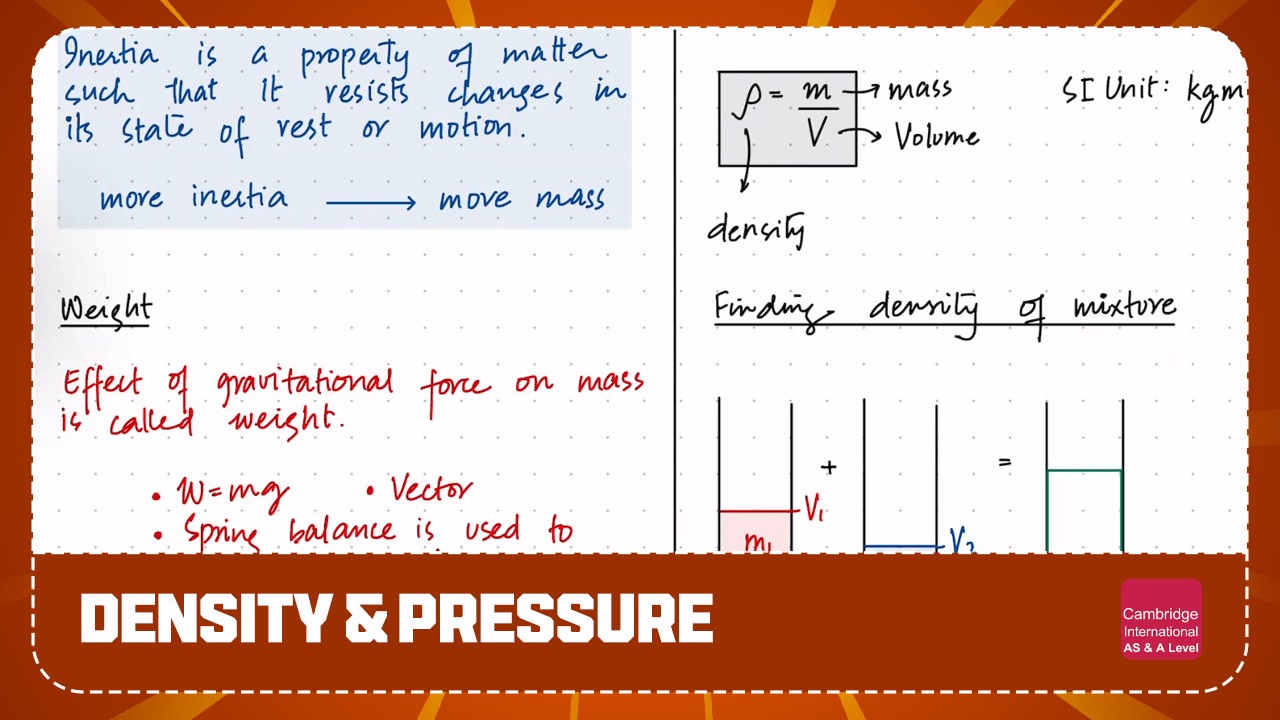Private: AS Level – Density & Pressure